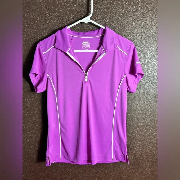 Slazenger Violet Golf Shirt - Picture 1 of 2